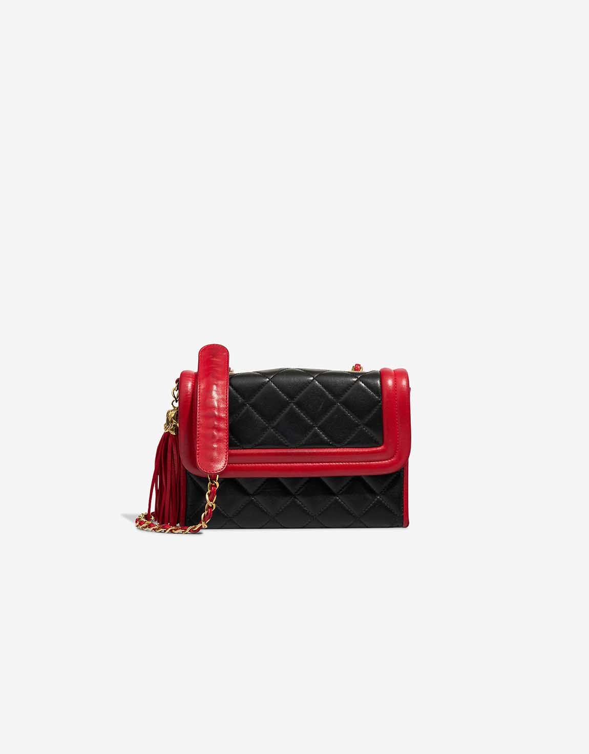 
		Flap Bag Small Lamb Black / Red    