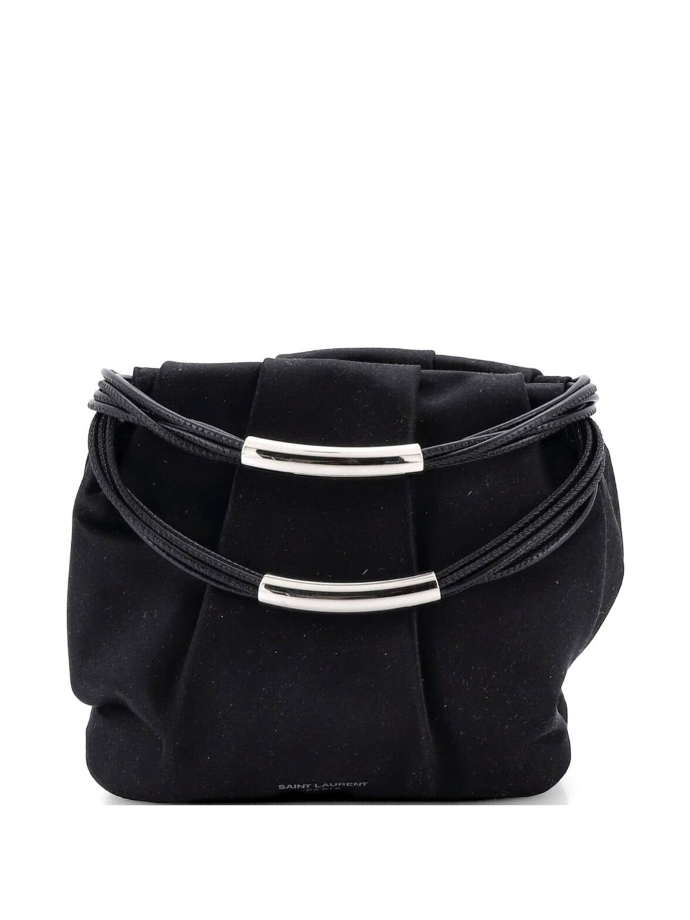Saint Laurent Pochon Top Handle Bag Satin Mini satchel