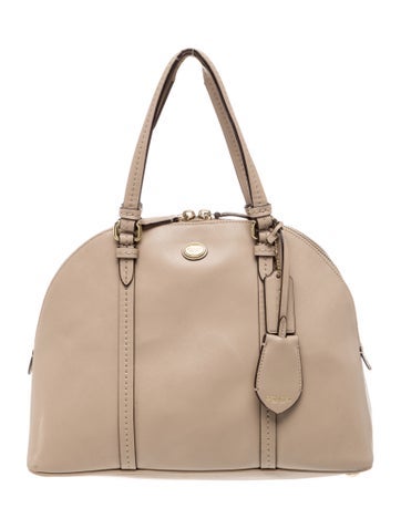 Coach Leather Top Handle Bag