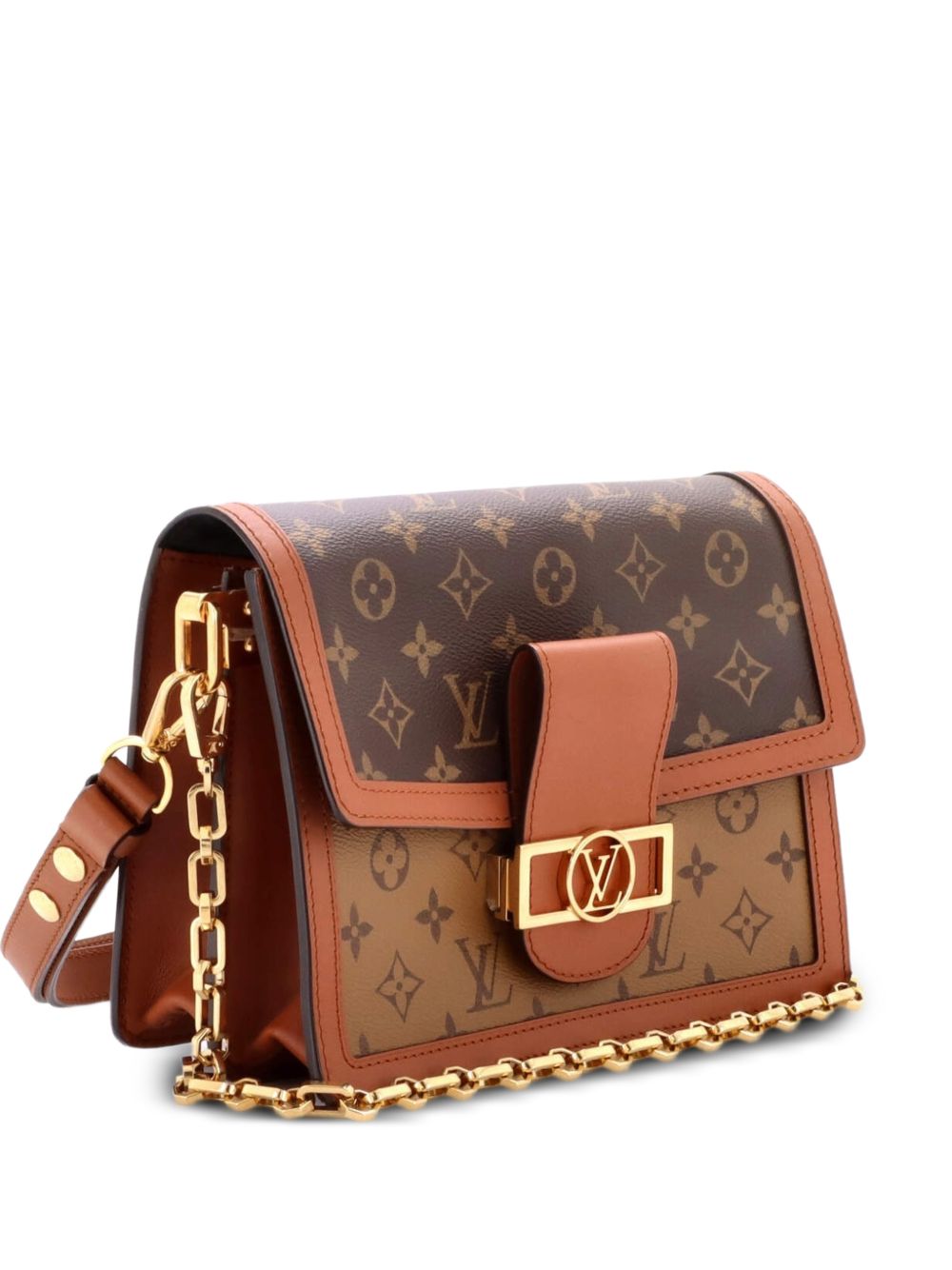 Dauphine Reverse Monogram Canvas MM shoulder bag