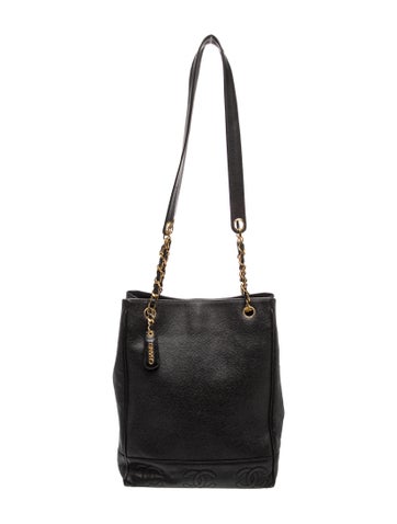Triple CC Caviar Tote
