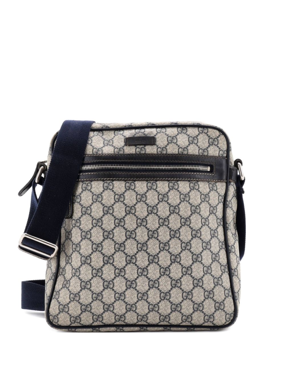 Front Zip Messenger GG Coated Canvas Medium crossbody bag