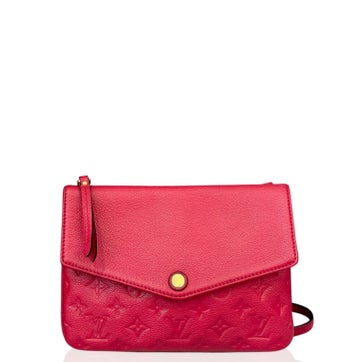 Taurillon Leather Twice Pochette