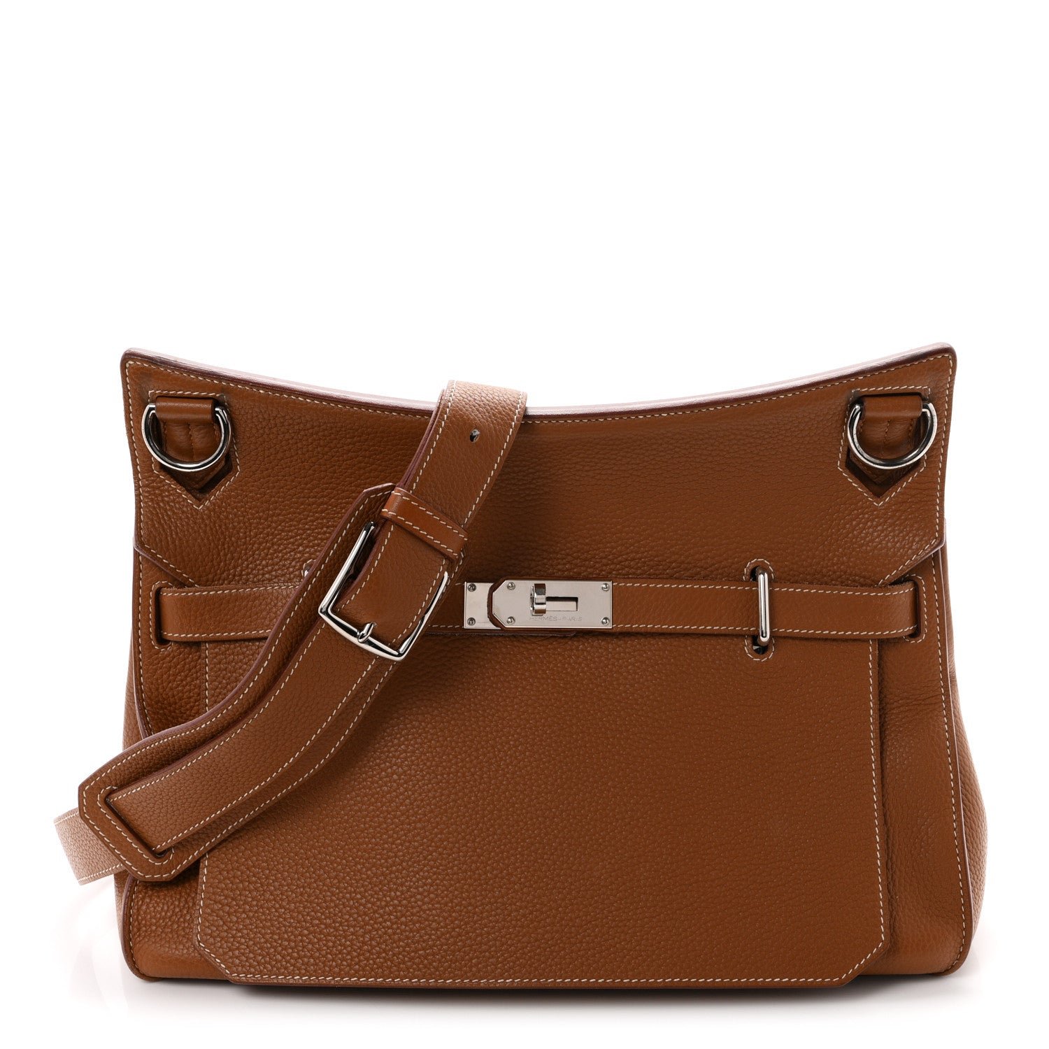 Hermes Taurillon Clemence Jypsiere 37 Gold