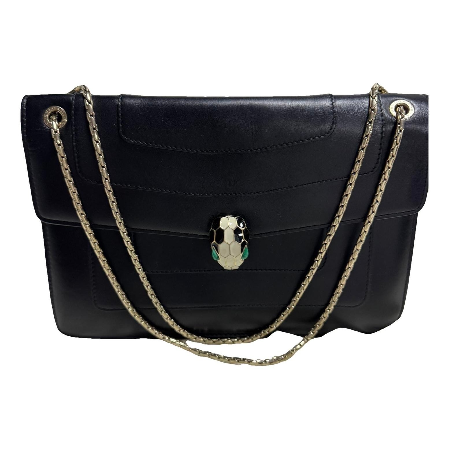 Serpenti leather handbag