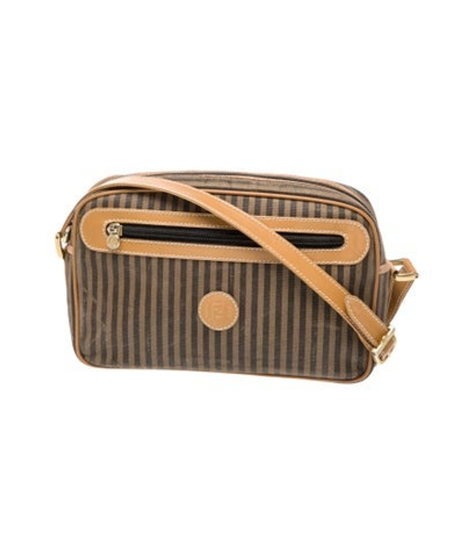 Fendi Pequin Crossbody Bag Vintage