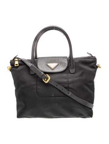 Tessuto Nylon Top Handle Bag