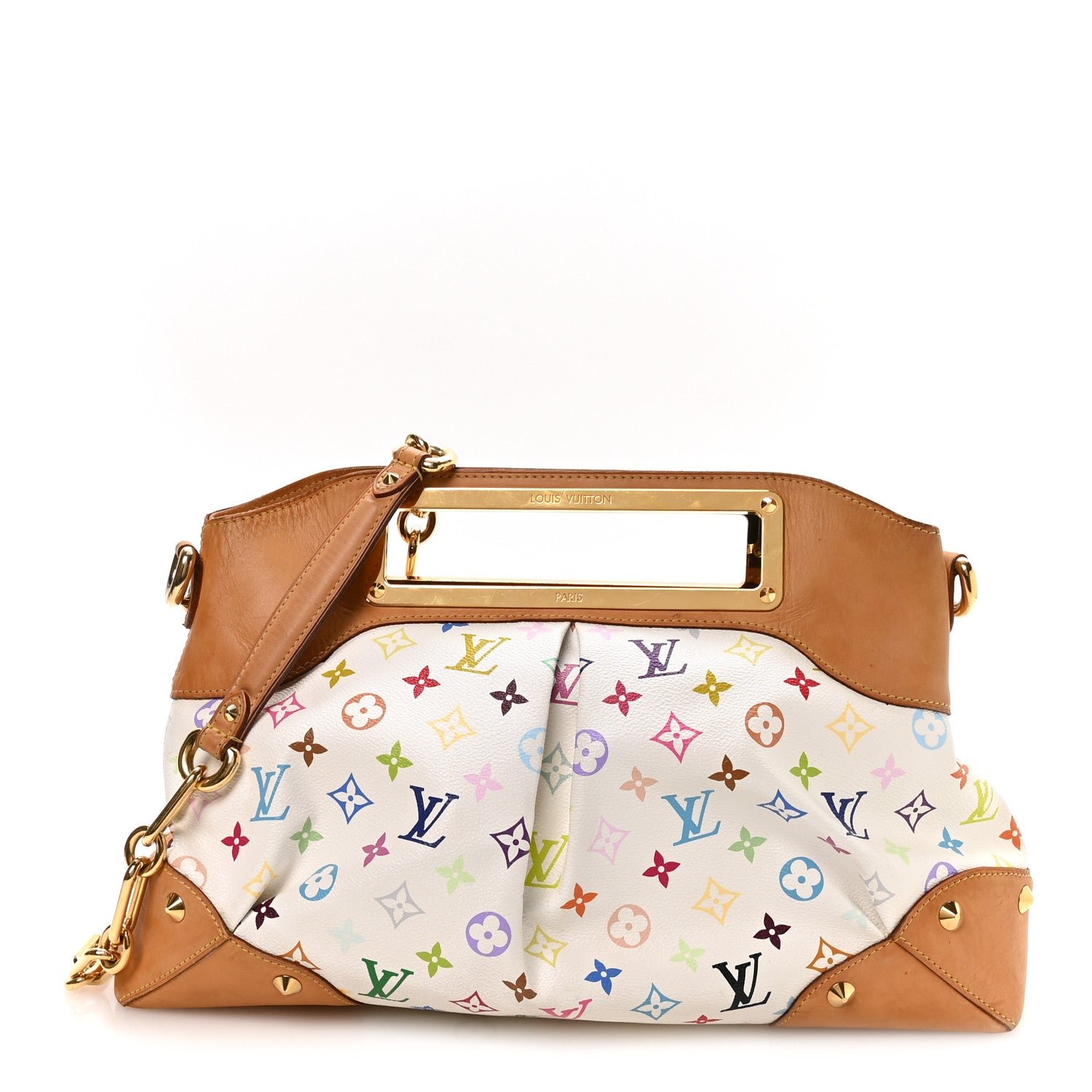Louis Vuitton Monogram Multicolor Judy GM White