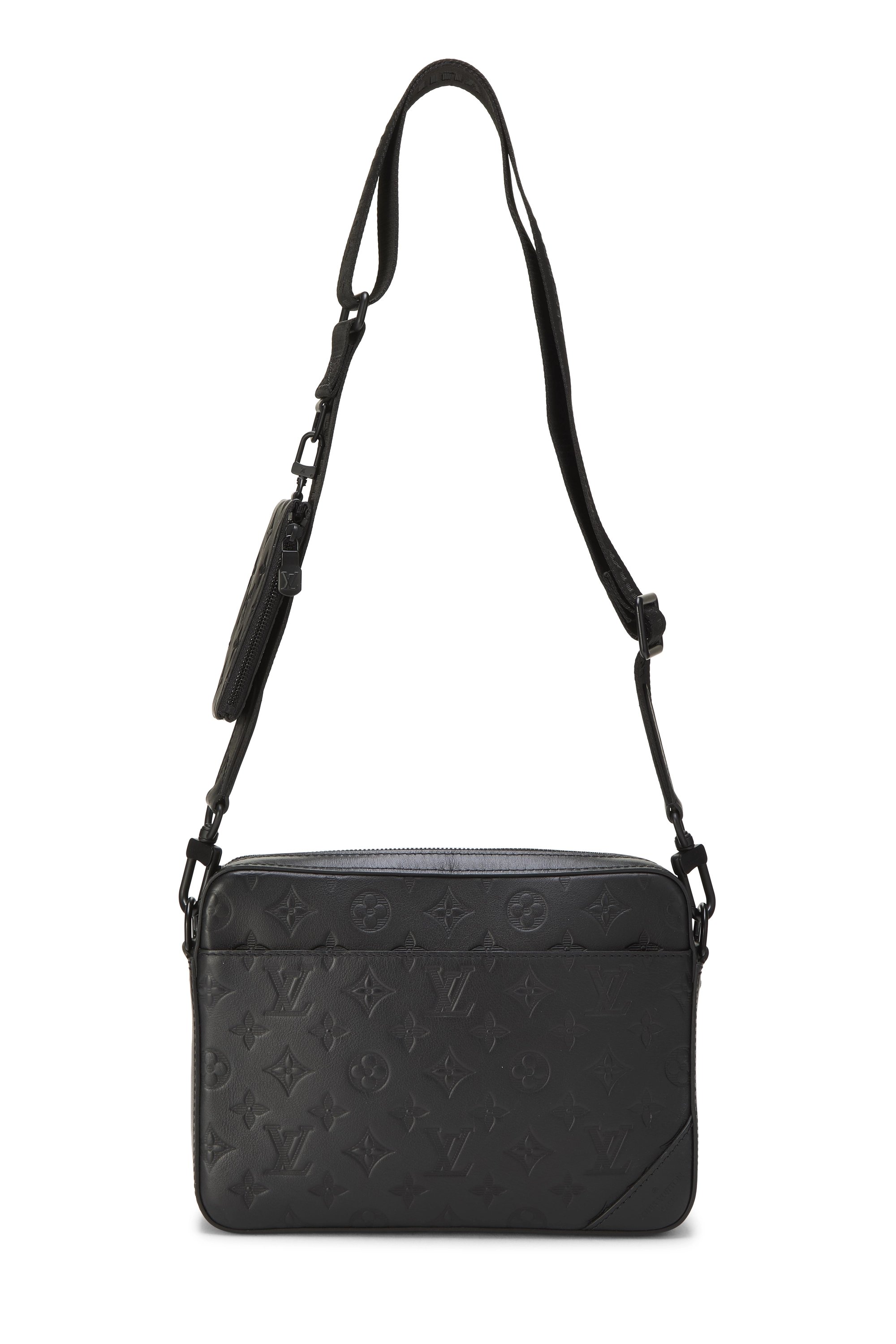 Black Monogram Shadow Discovery Duo Messenger