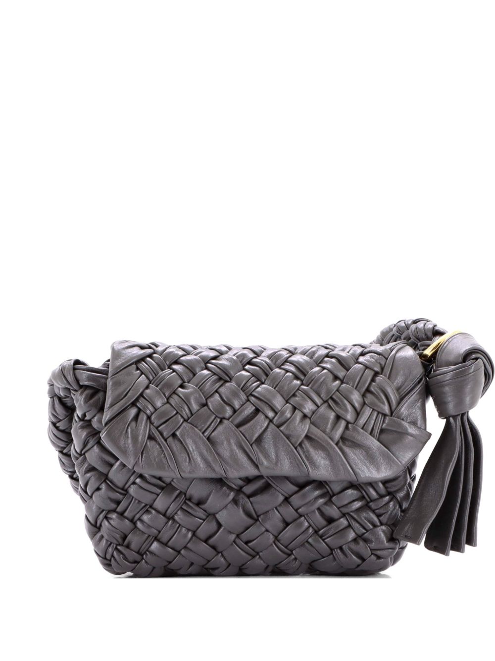 Kalimero Citta Intrecciato Plisse Leather shoulder bag
