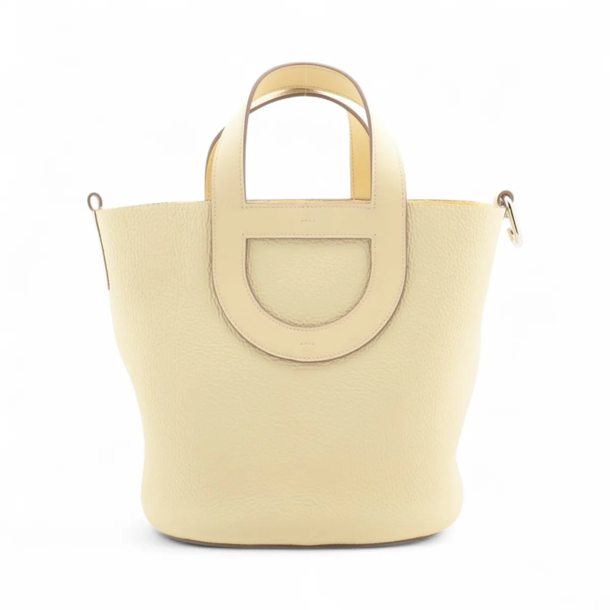 Hermès In the loop 23 Taurillon Clemence × Veau Swift Joanne Milton Silver Metal