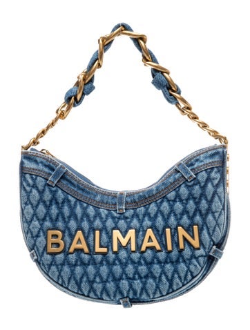 Balmain Denim Shoulder Bag
