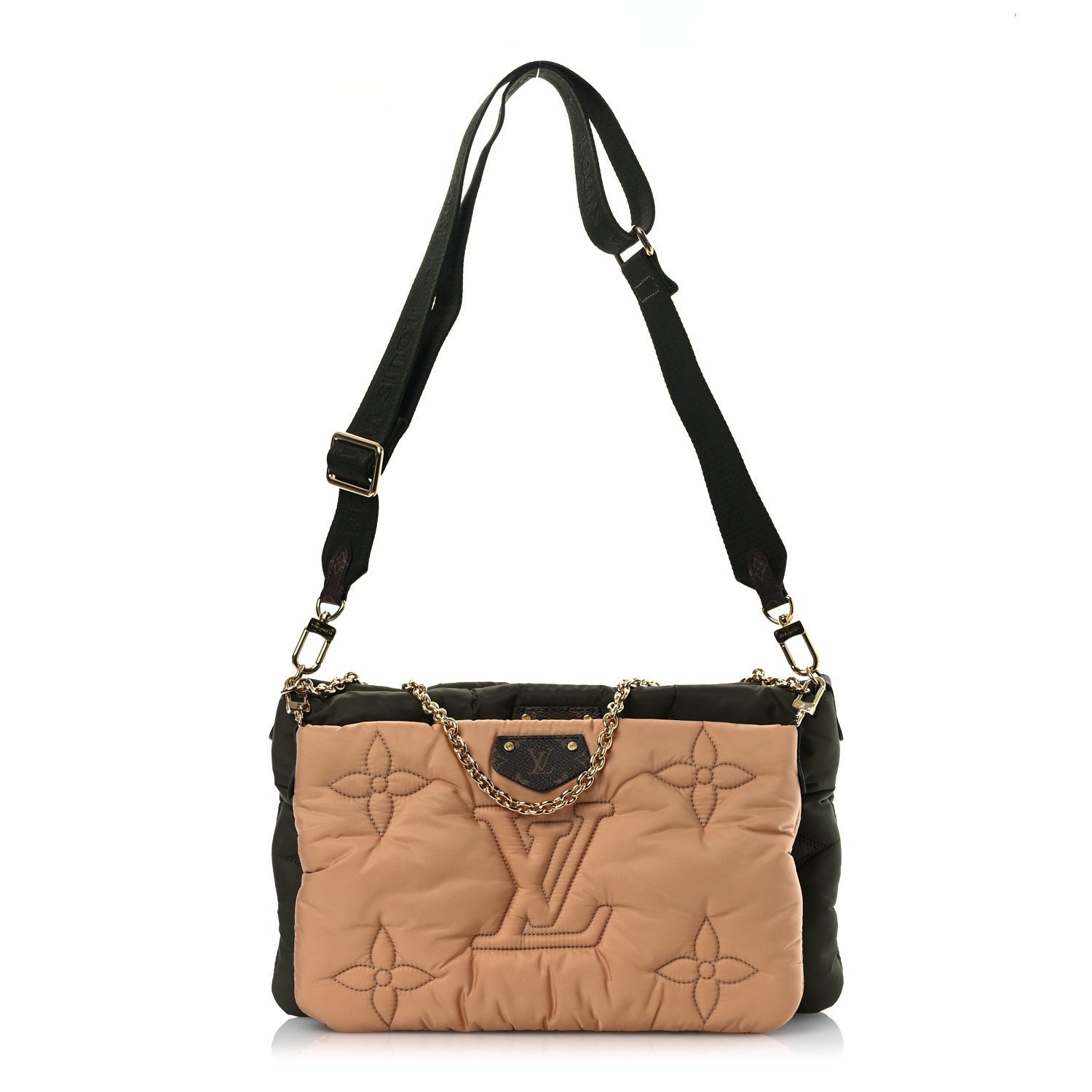 Louis Vuitton Econyl Monogram Pillow Maxi Multi Pochette Accessories Kaki Beige