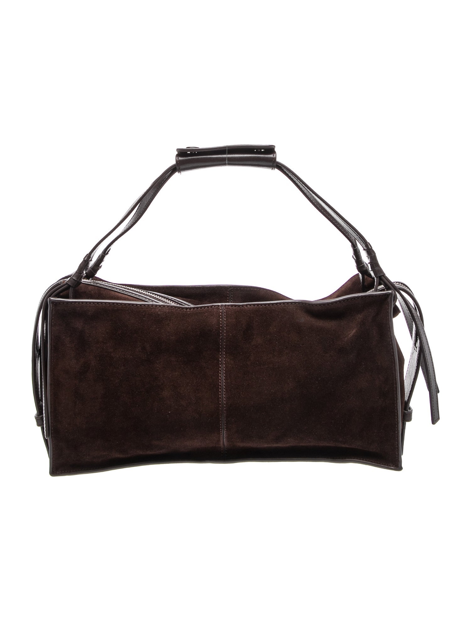 Suede Top Handle Bag