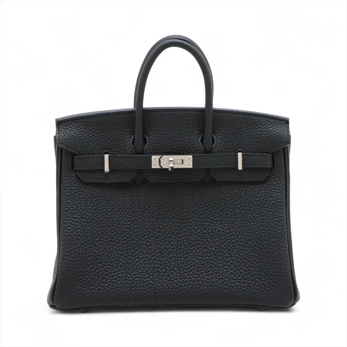 Hermès Birkin 25 Le Tournay Togo Black Silver Metal Fittings