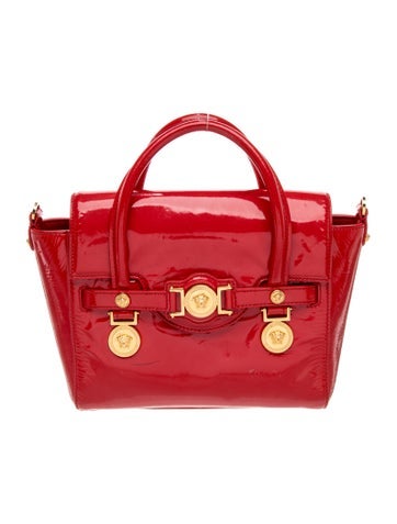 Patent Leather Top Handle Bag