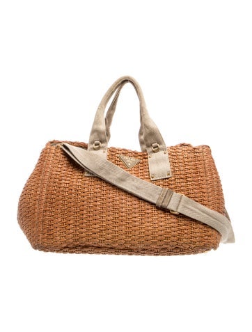 Raffia Weekender Bag