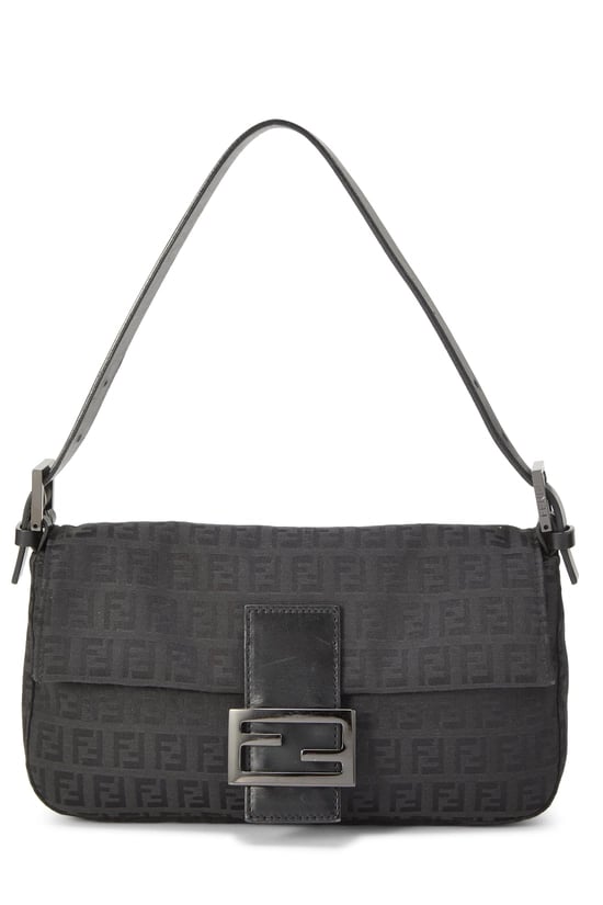 Black Zucchino Canvas Baguette