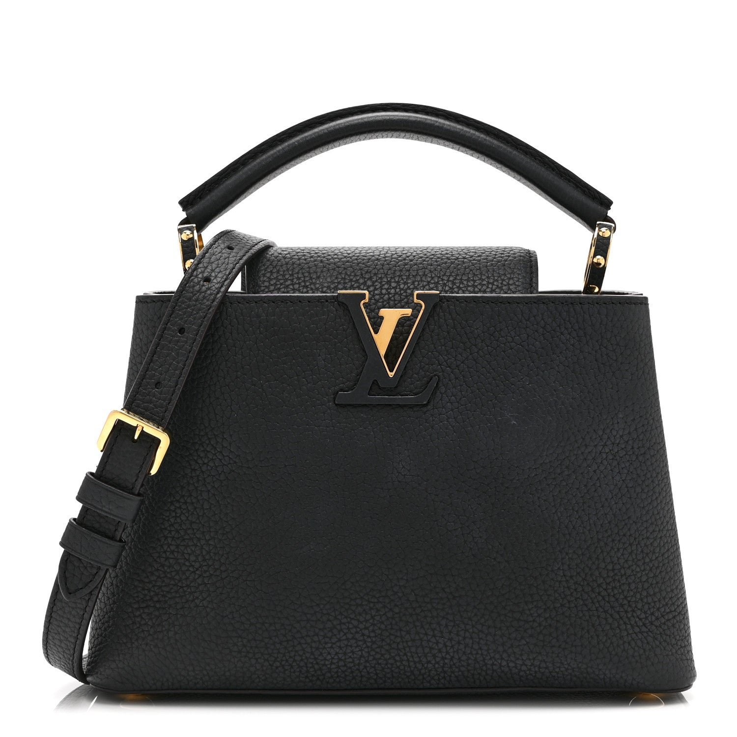 Louis Vuitton Taurillon Capucines BB Black