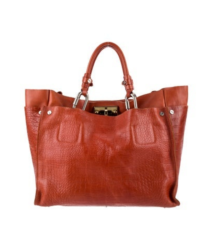 Chloe Embossed Leather Tote