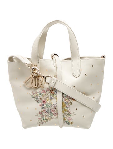Signature Toujours Vertical Printed Leather tote bag Small 2025