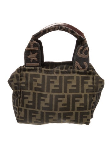 Fendi Zucca FF Top Handle Bag Mini Vintage
