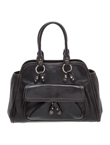 Leather Top Handle Bag