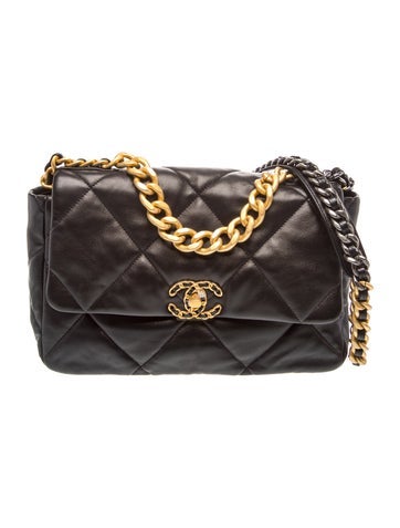 Quilted Large 19 Flap Bag