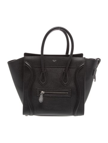 Celine Leather Luggage Micro