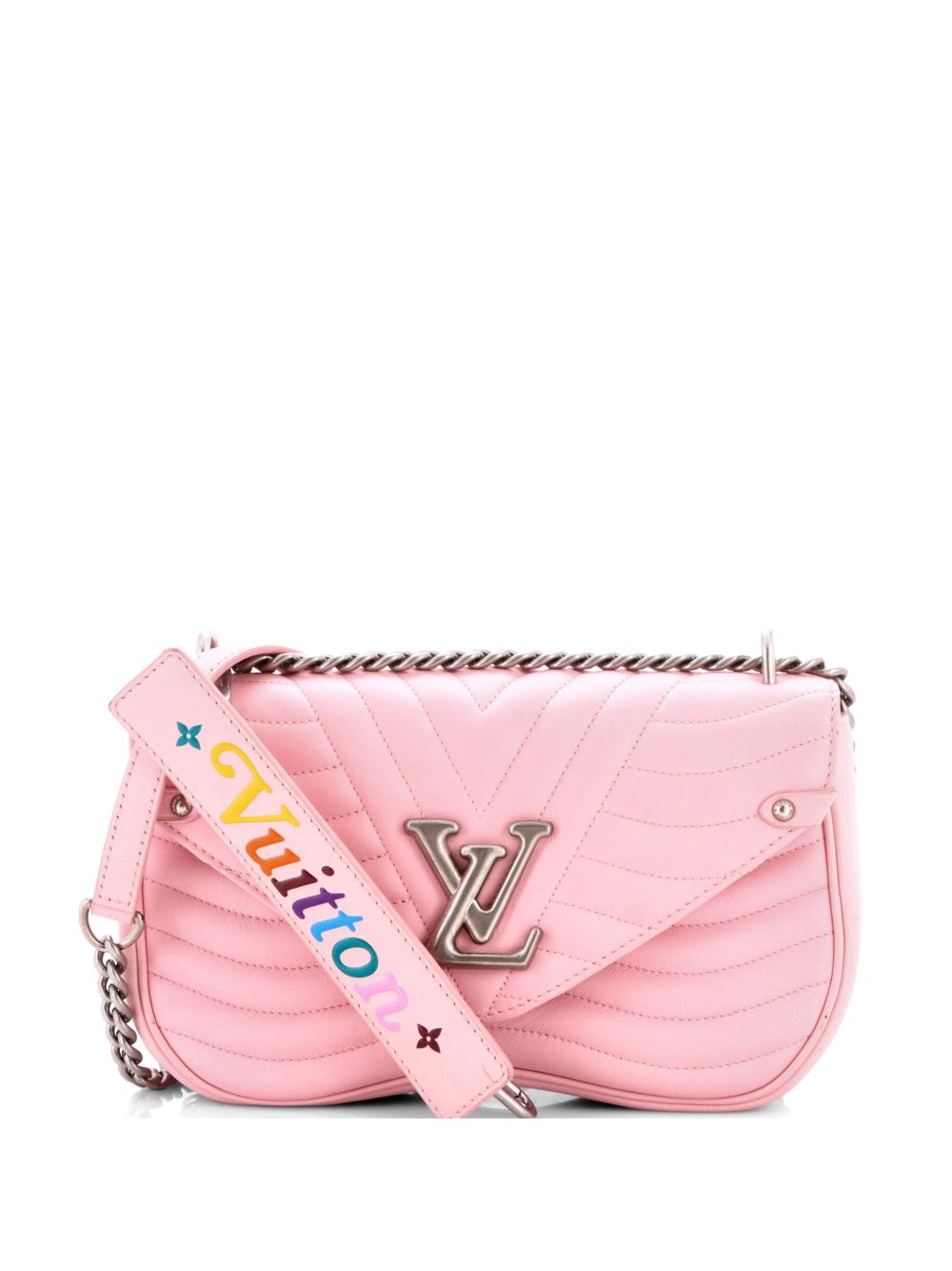 New Wave Chain Bag Quilted Leather MM crossbody bag