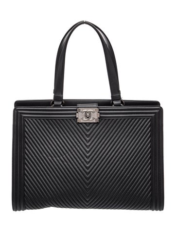 Chevron Boy Shopping Tote