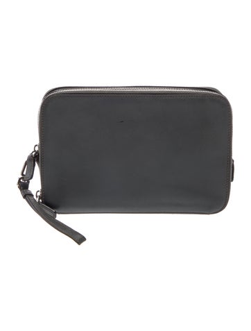 Saffiano Leather Clutch
