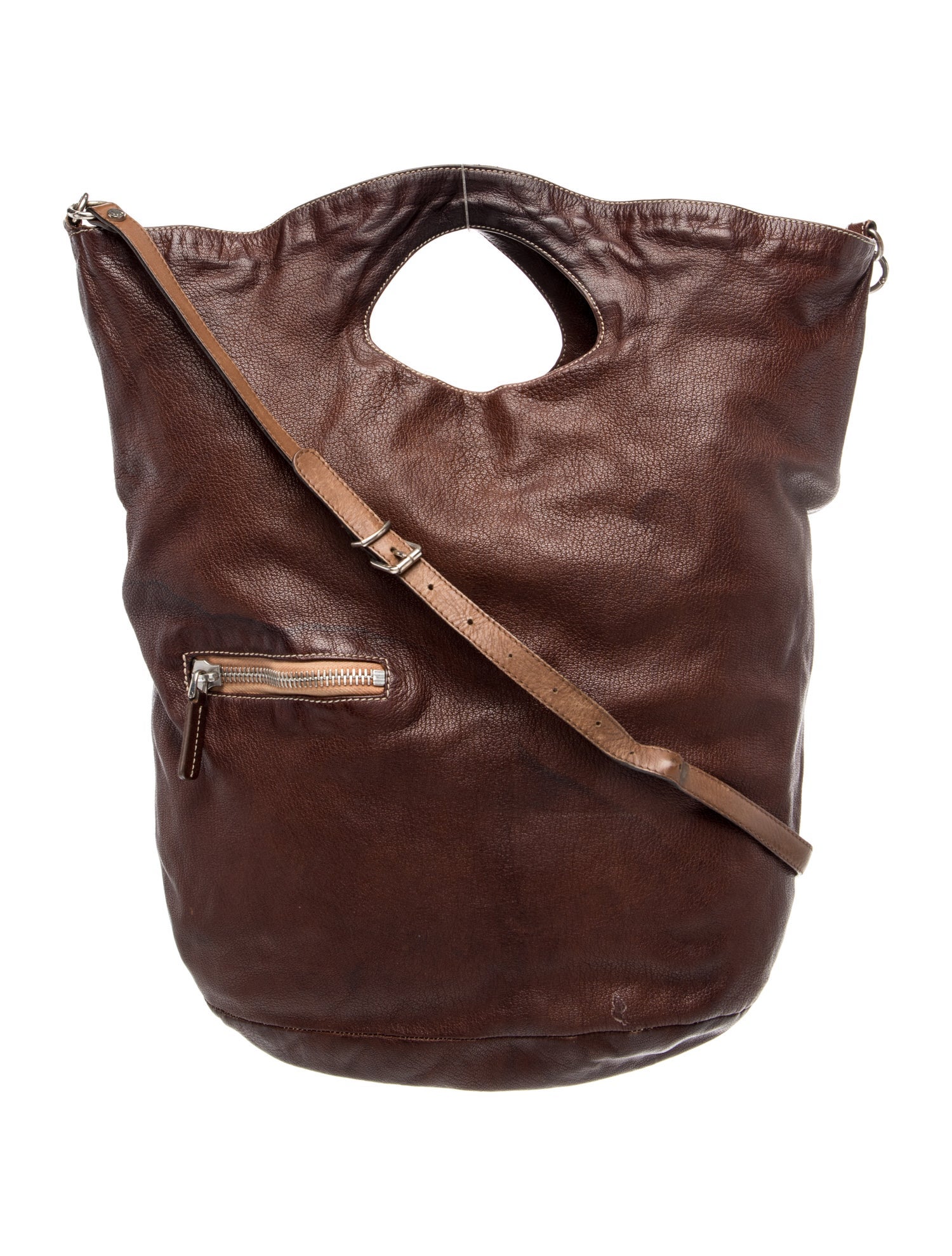 Leather Top Handle Bag