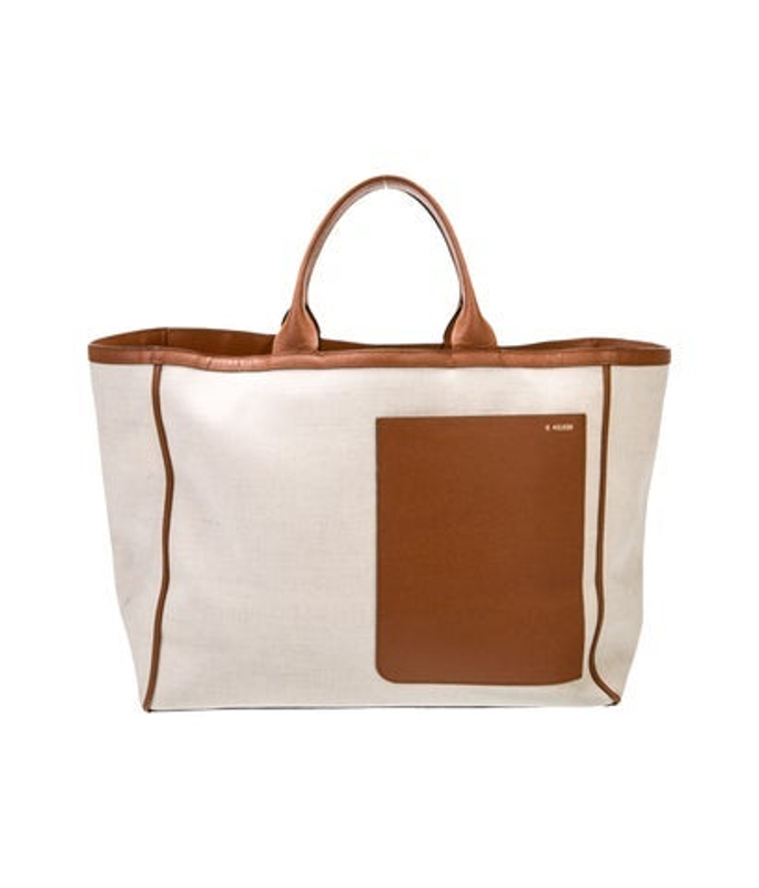 Valextra Canvas Tote