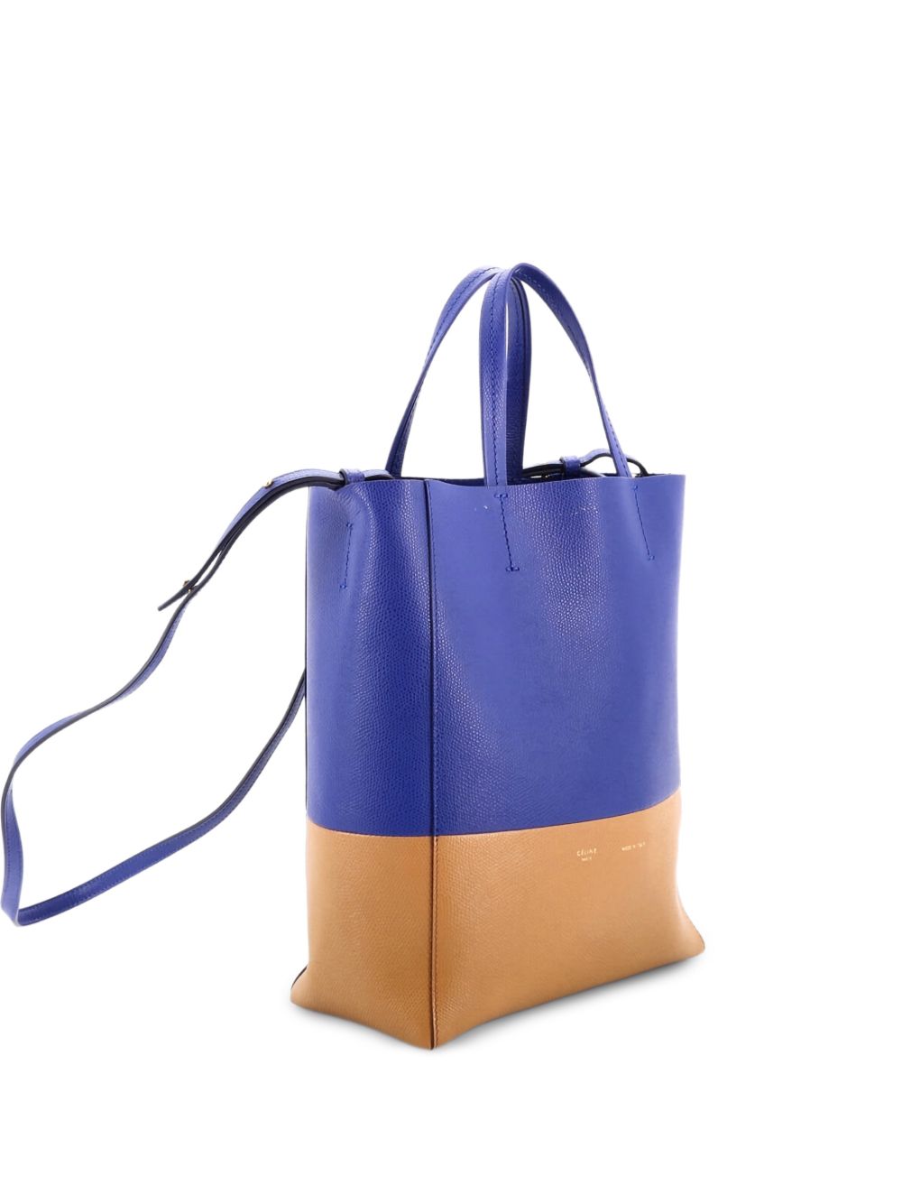 Vertical Bi-Cabas Tote Grained Calfskin Small shoulder bag