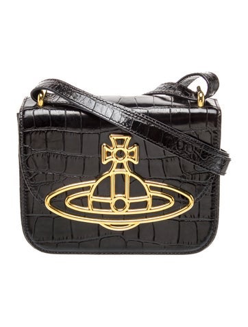 Embossed Leather Crossbody Bag