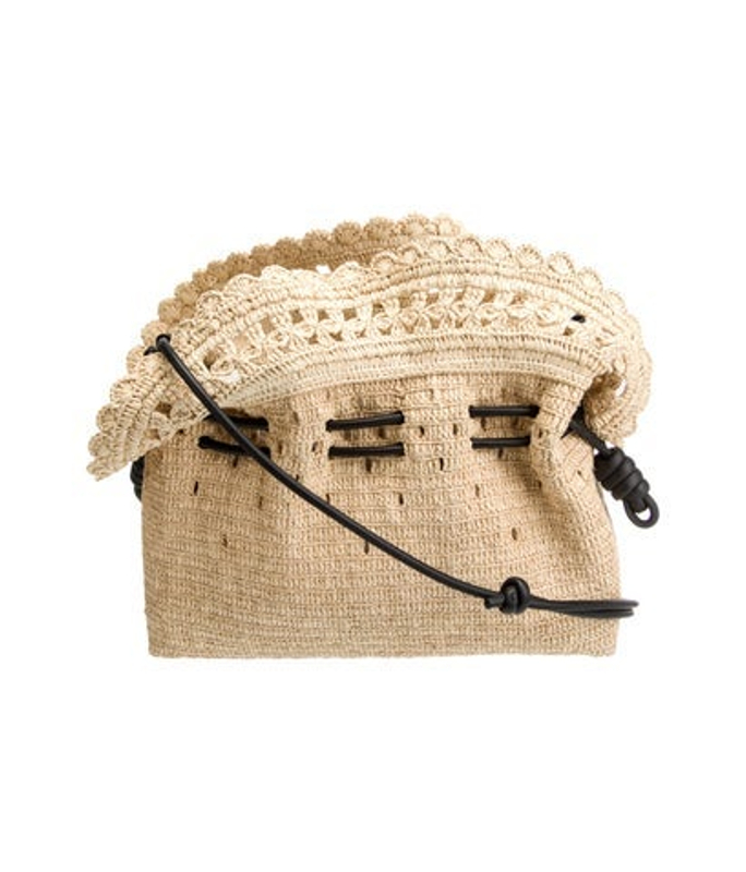 Loewe Raffia X Paula S Ibiza Medium Flamenco Raffia Clutch