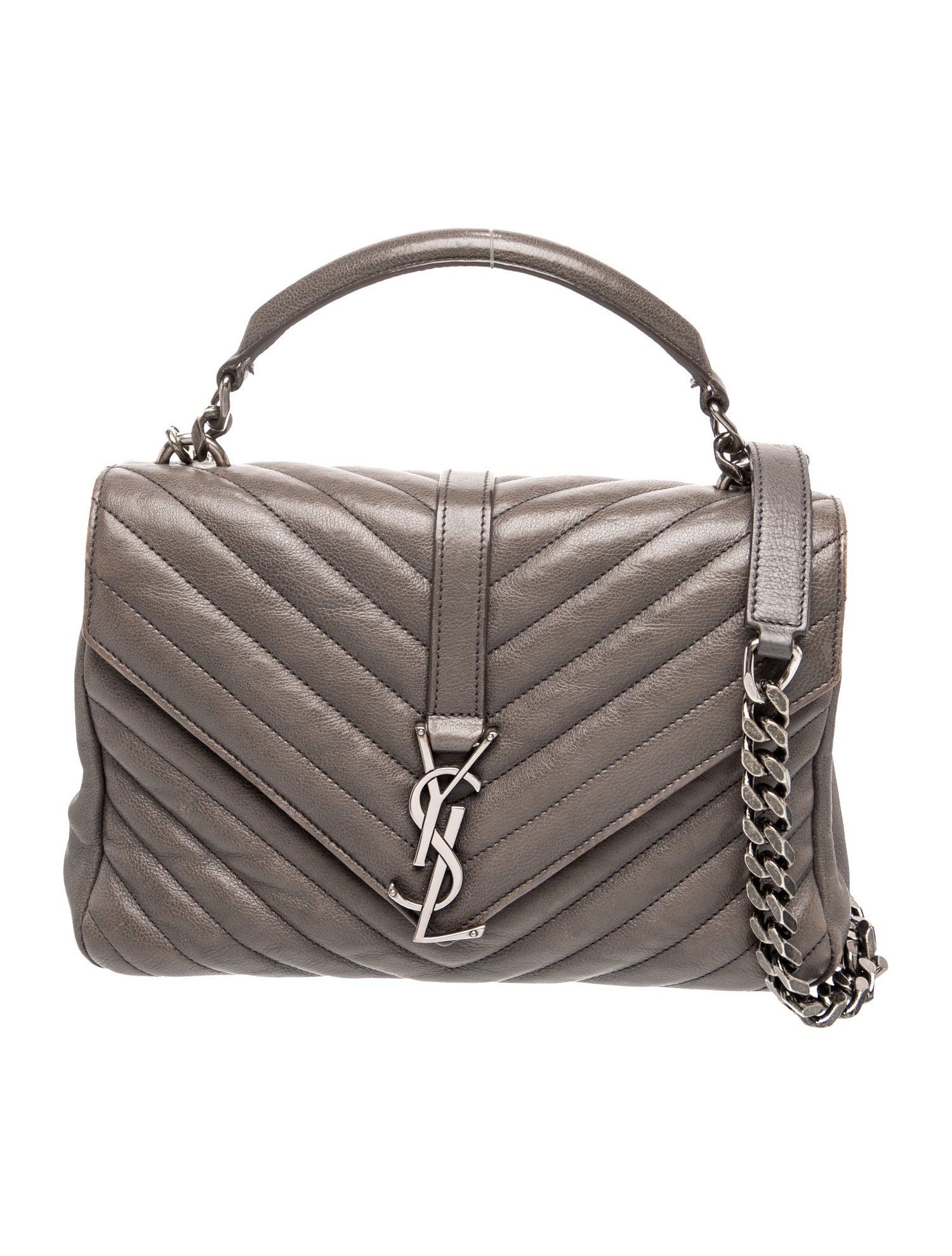 Saint Laurent Quilted College Medium