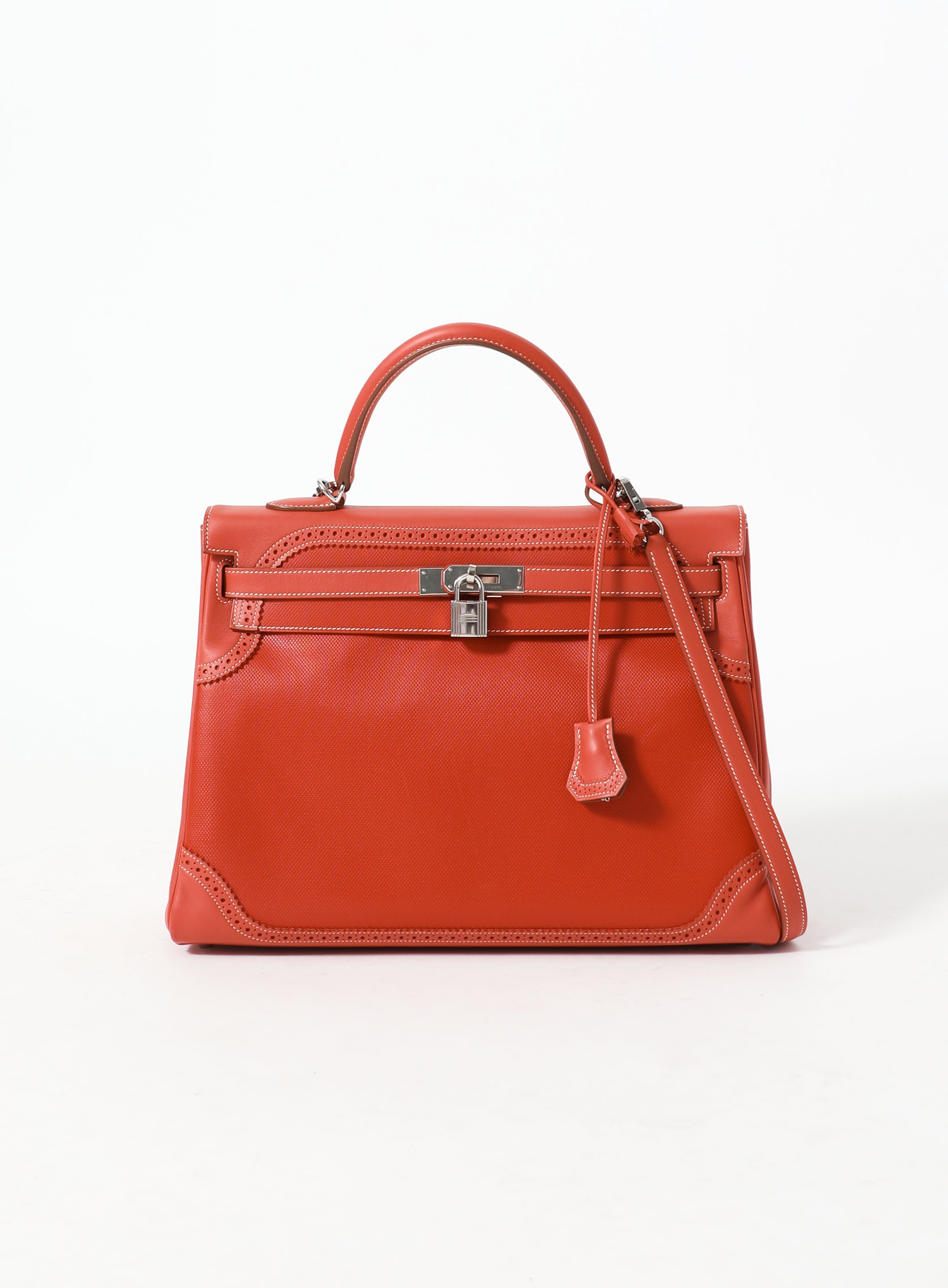 Hermes Limited Edition Sanguine Kelly Ghillies 35