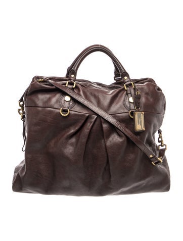 Leather Top Handle Bag