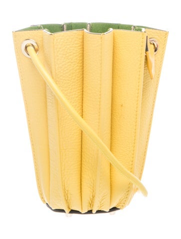 Sara Battaglia Leather Bucket Bag