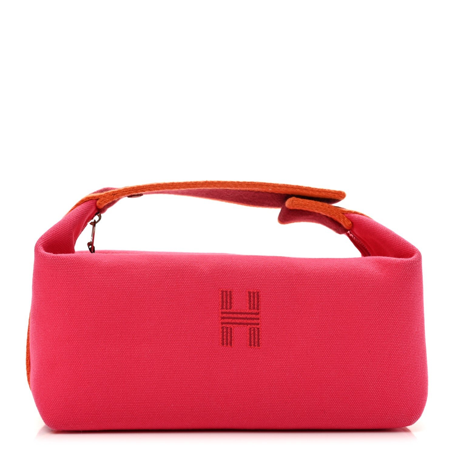 Hermes Hermes Canvas Small Bride-A-Brac Pouch Hibiscus