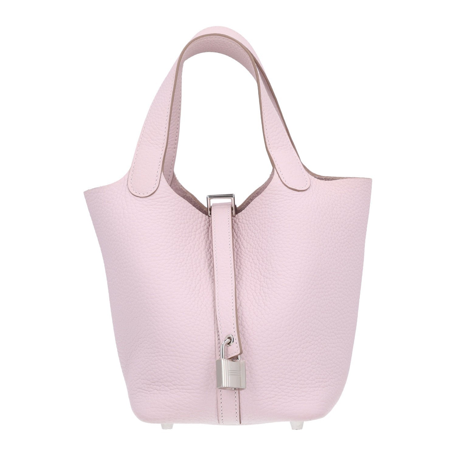 Hermes Taurillon Clemence Picotin Lock 18 PM Mauve Pale