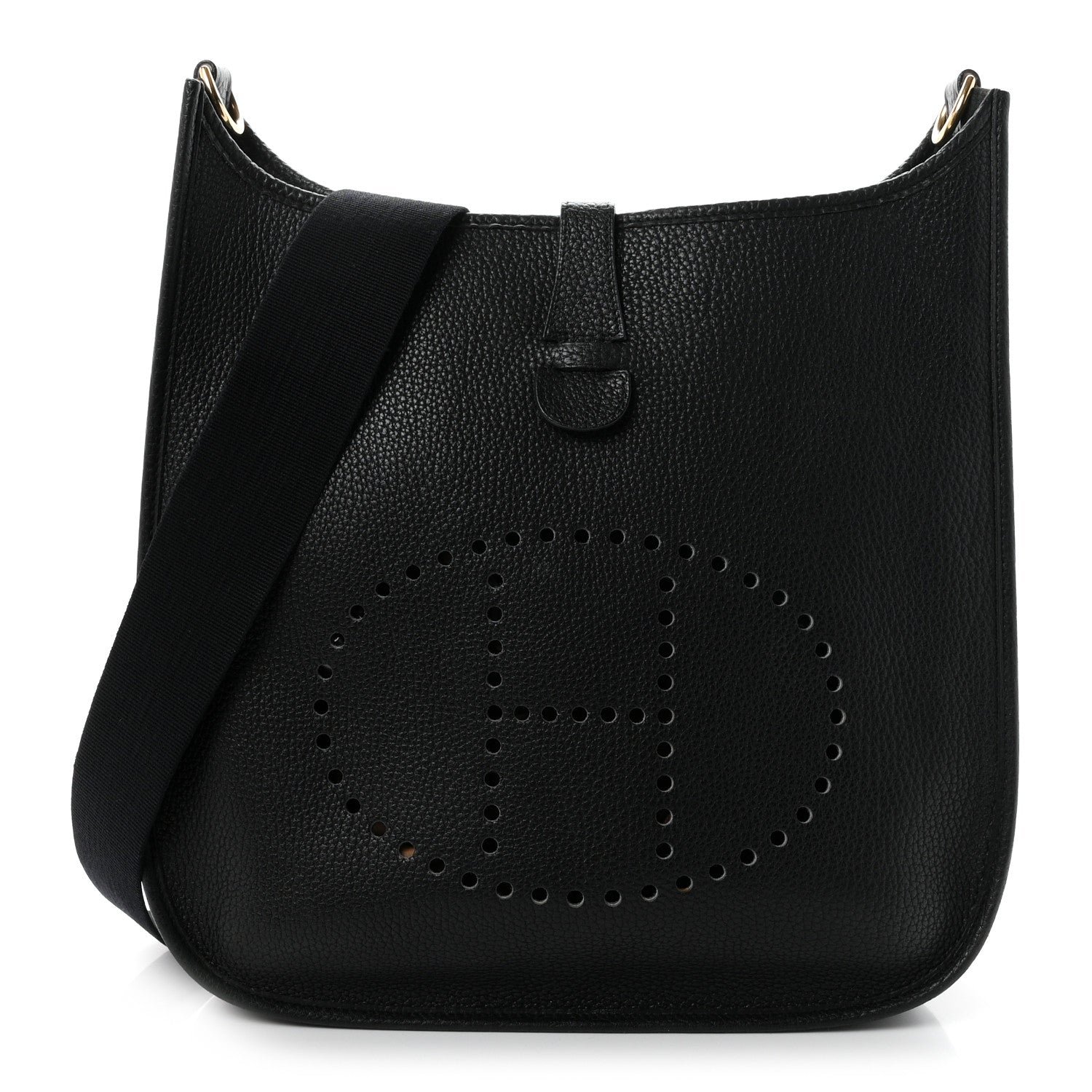 Hermes Taurillon Clemence Evelyne PM Black