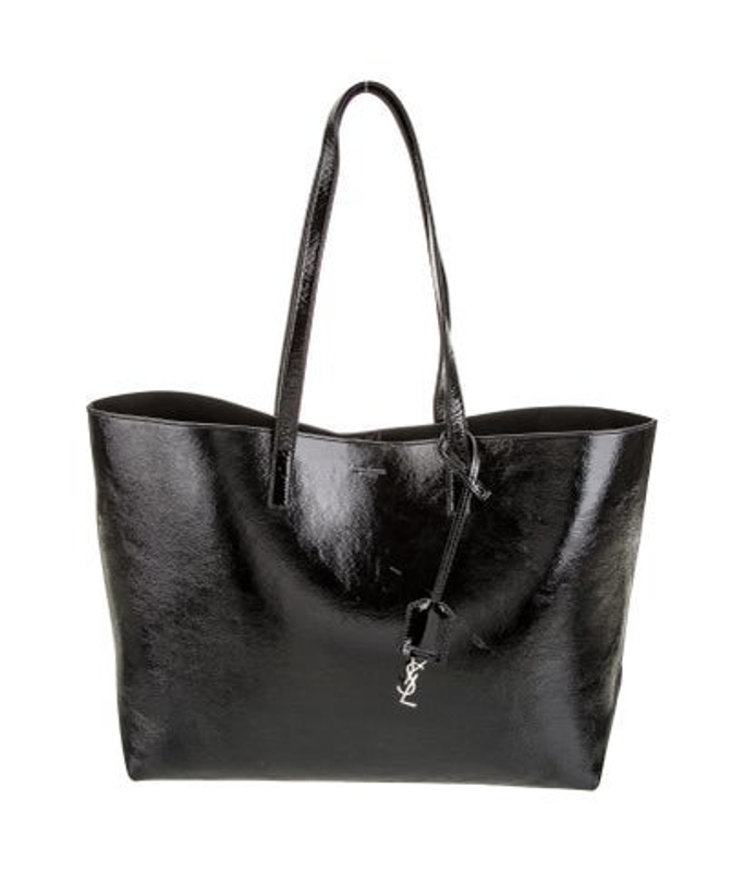 Saint Laurent Laurent Patent Leather Tote East West