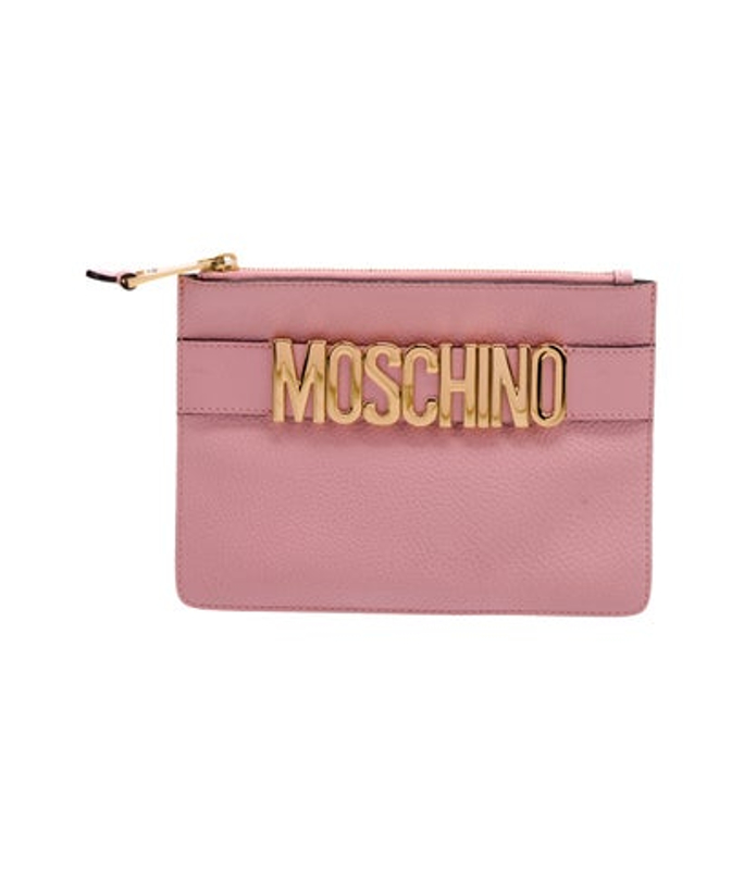 Moschino Leather Clutch