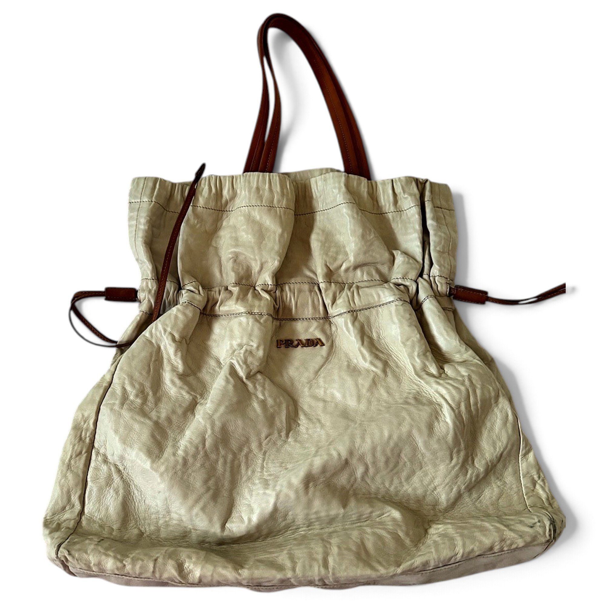 Leather tote