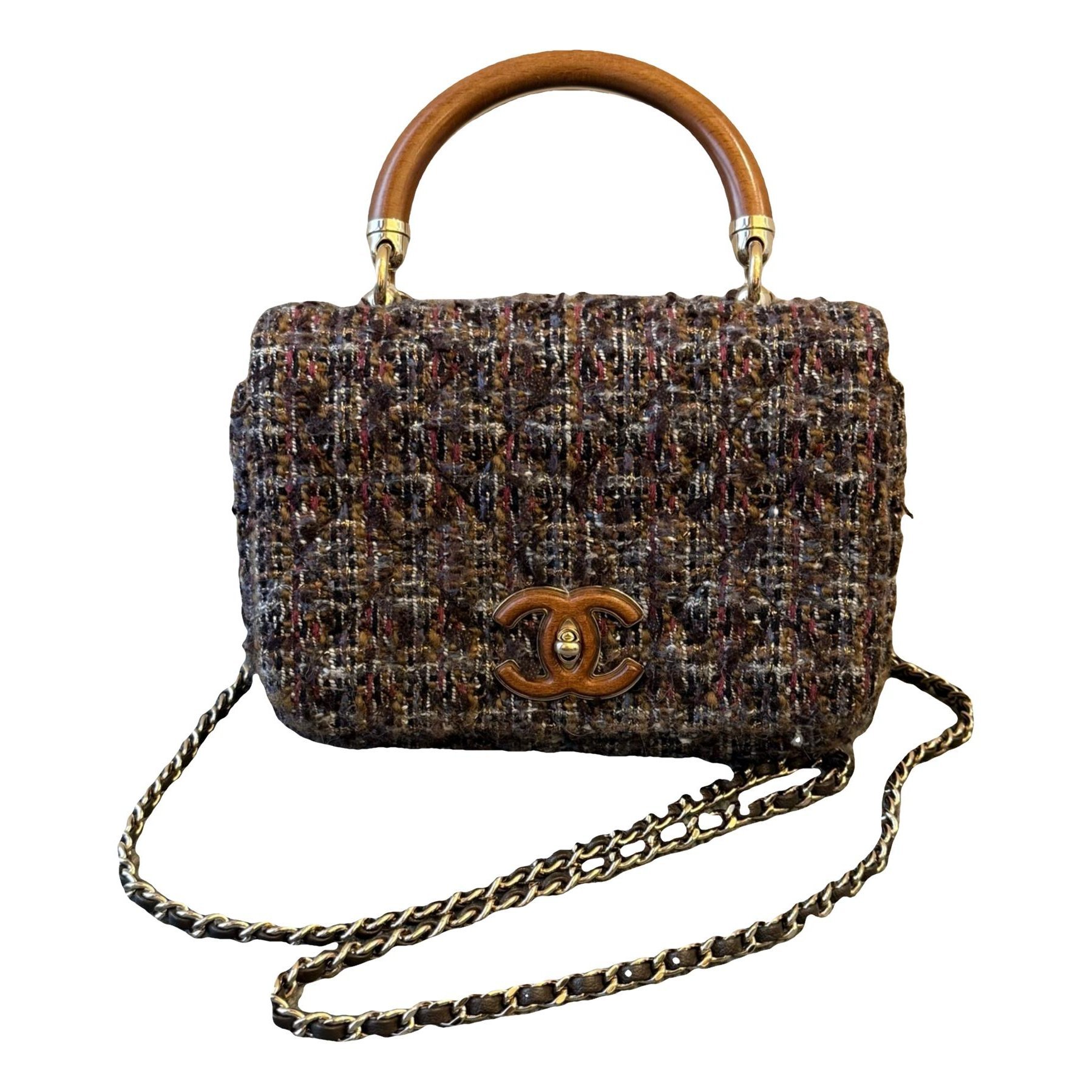 Coco Handle tweed crossbody bag