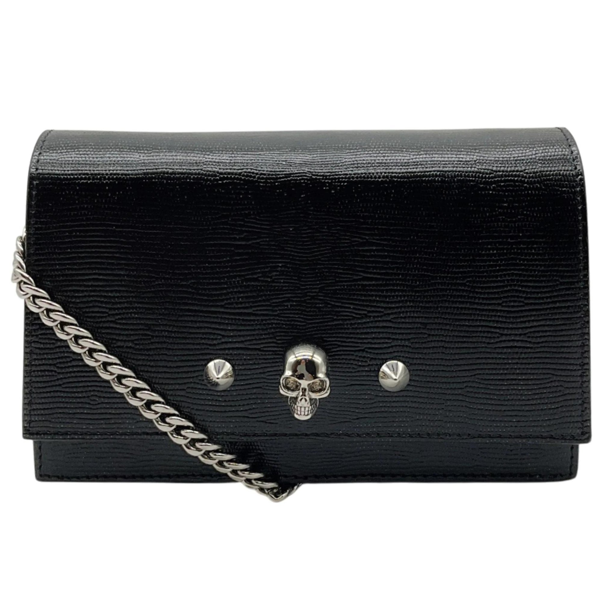 Alexander McQueen Skull leather crossbody bag