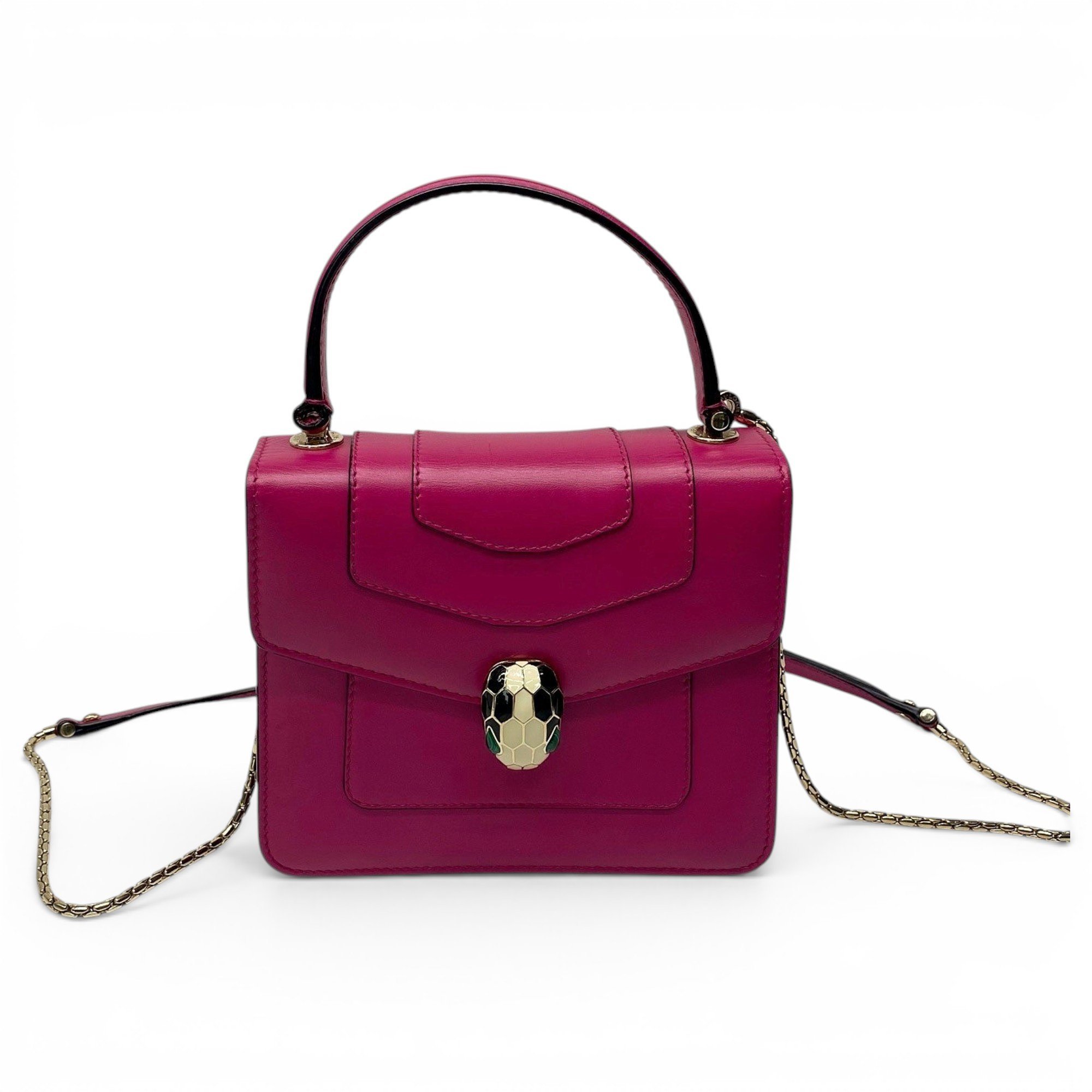 Bvlgari Serpenti leather handbag